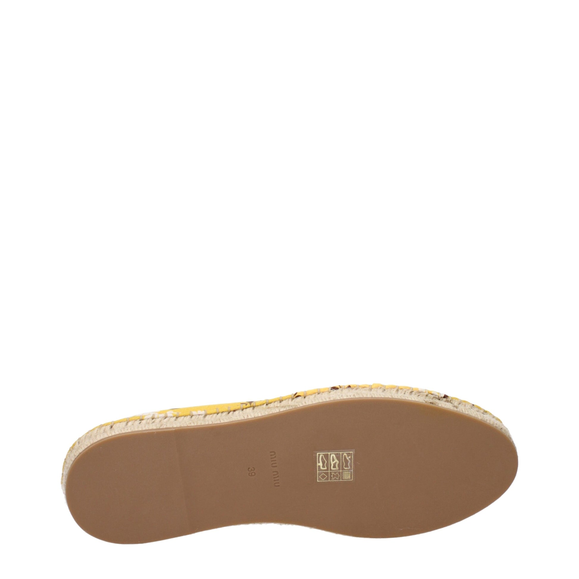 Yellow Fabric Espadrille