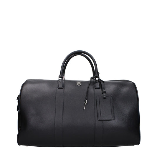 Black Leather Luggage And Travel