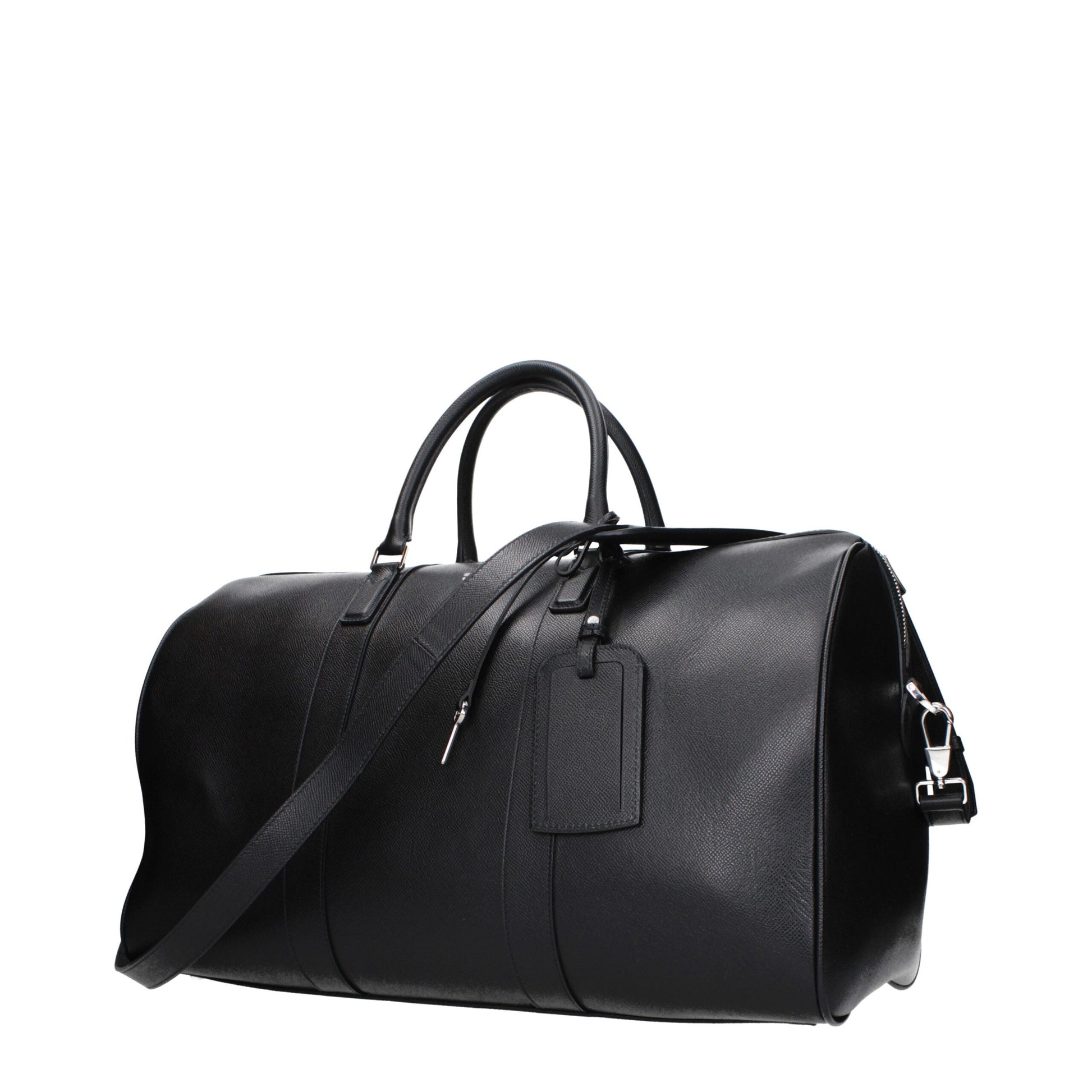 Black Leather Luggage And Travel