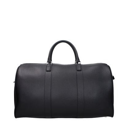 Black Leather Luggage And Travel