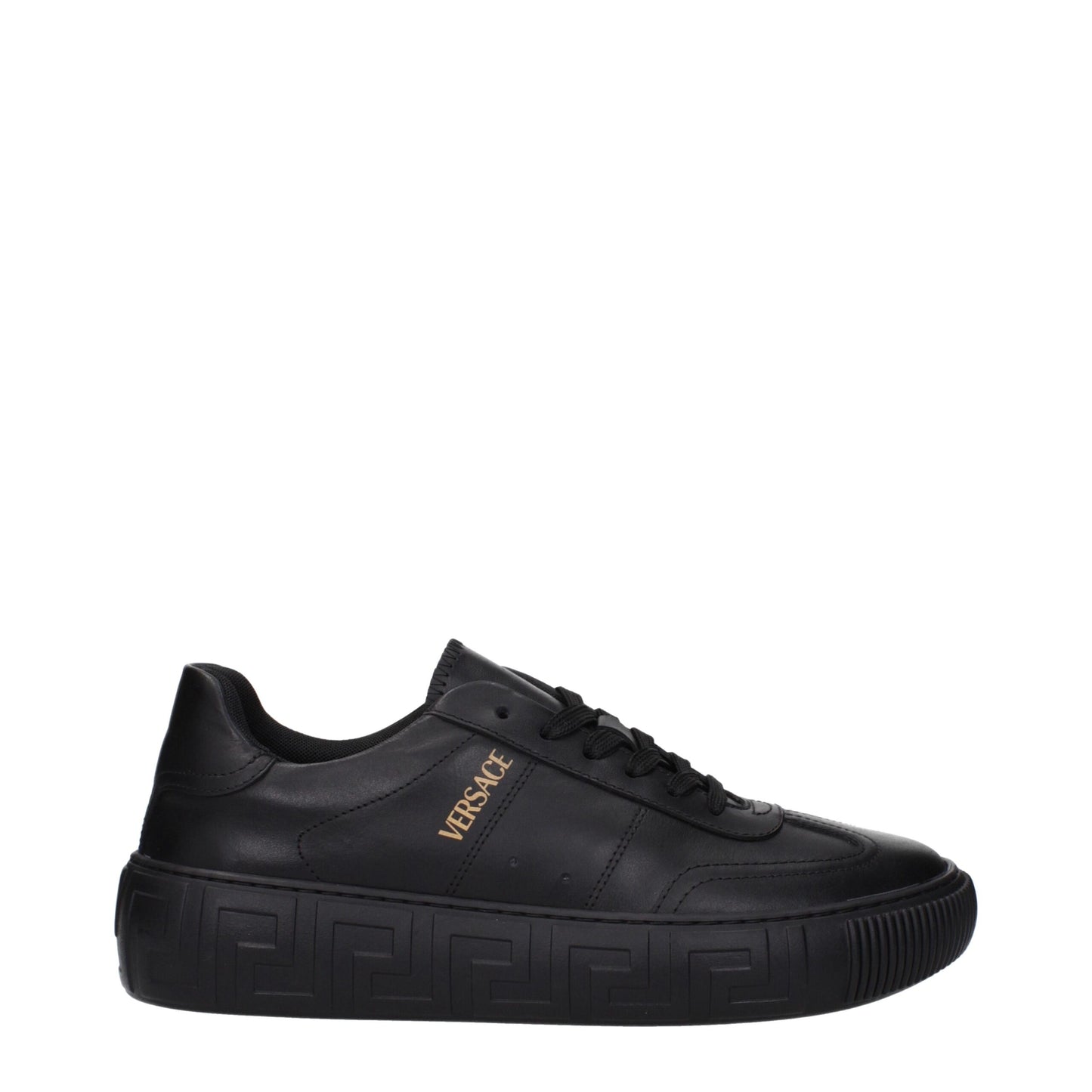Black Leather Sneakers