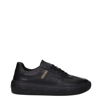 Black Leather Sneakers
