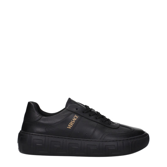 Black Leather Sneakers