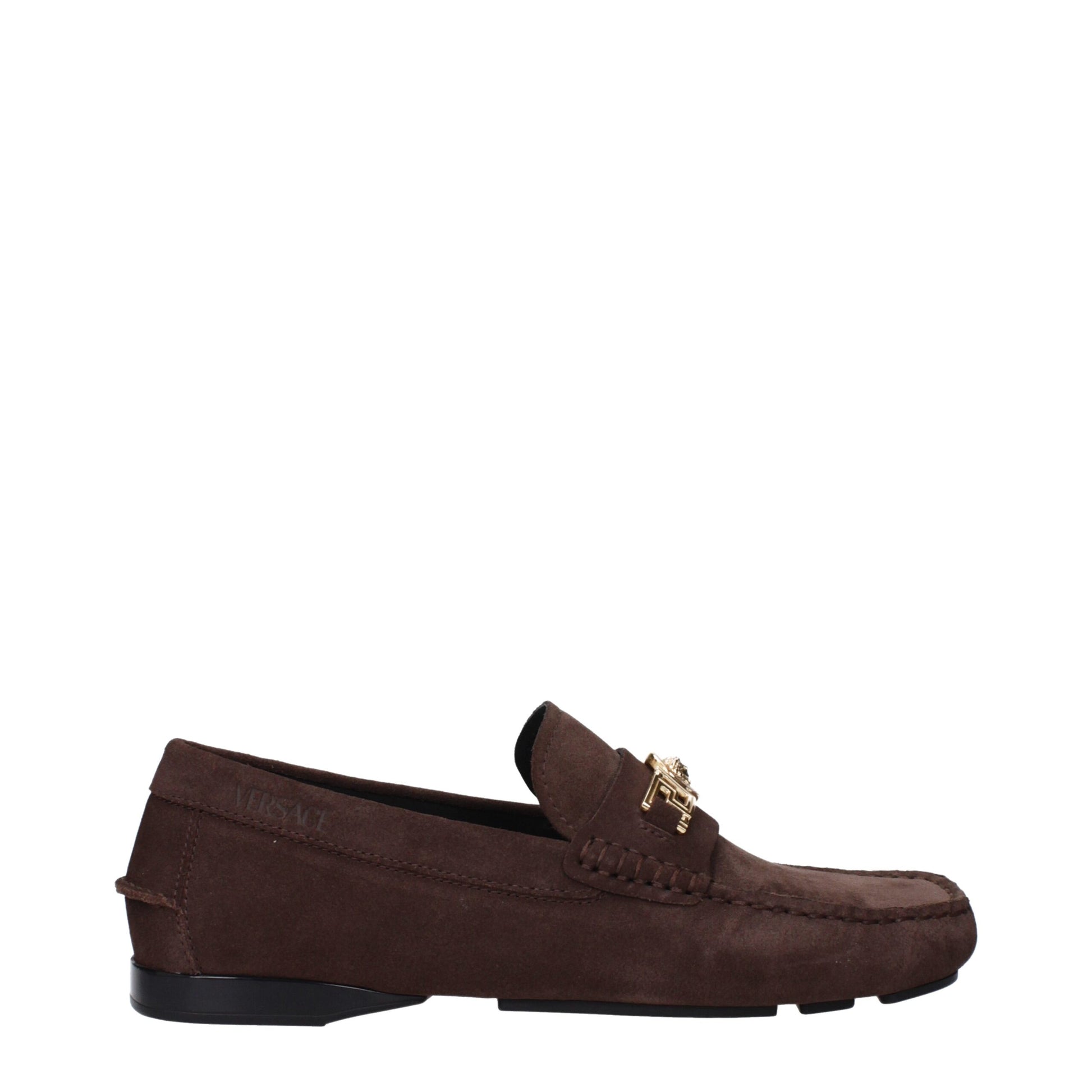 Brown Leather Slip-On Loafers
