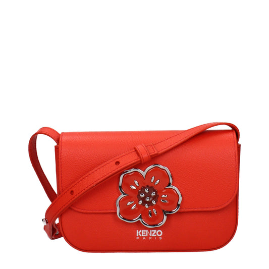 Red Leather Crossbody Bag