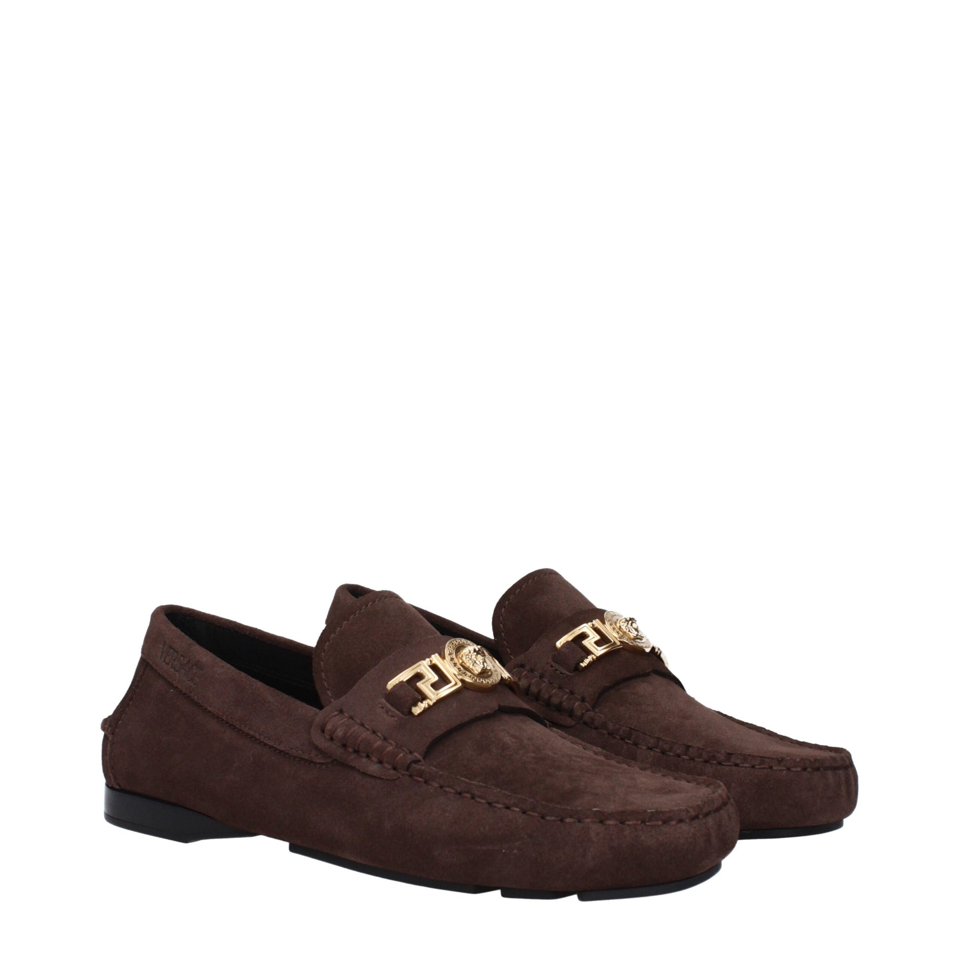Brown Leather Slip-On Loafers