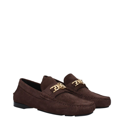 Brown Leather Slip-On Loafers