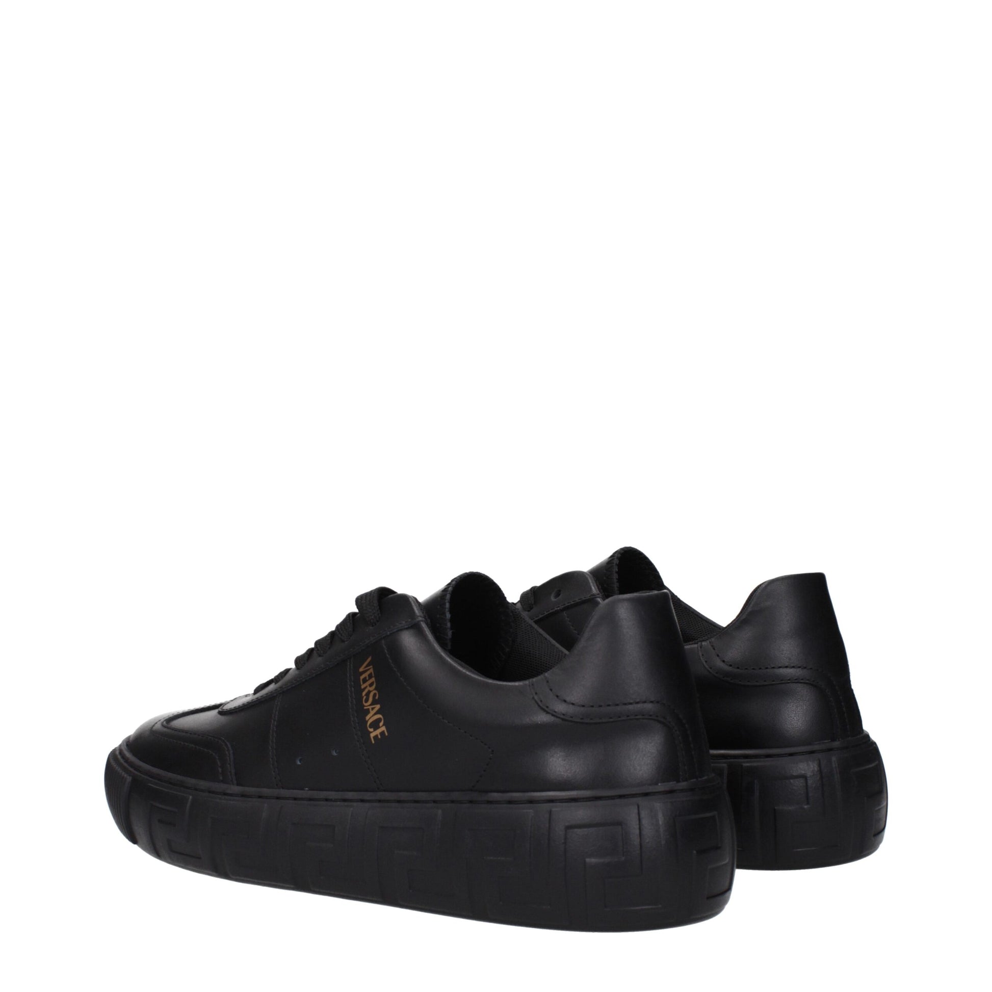 Black Leather Sneakers