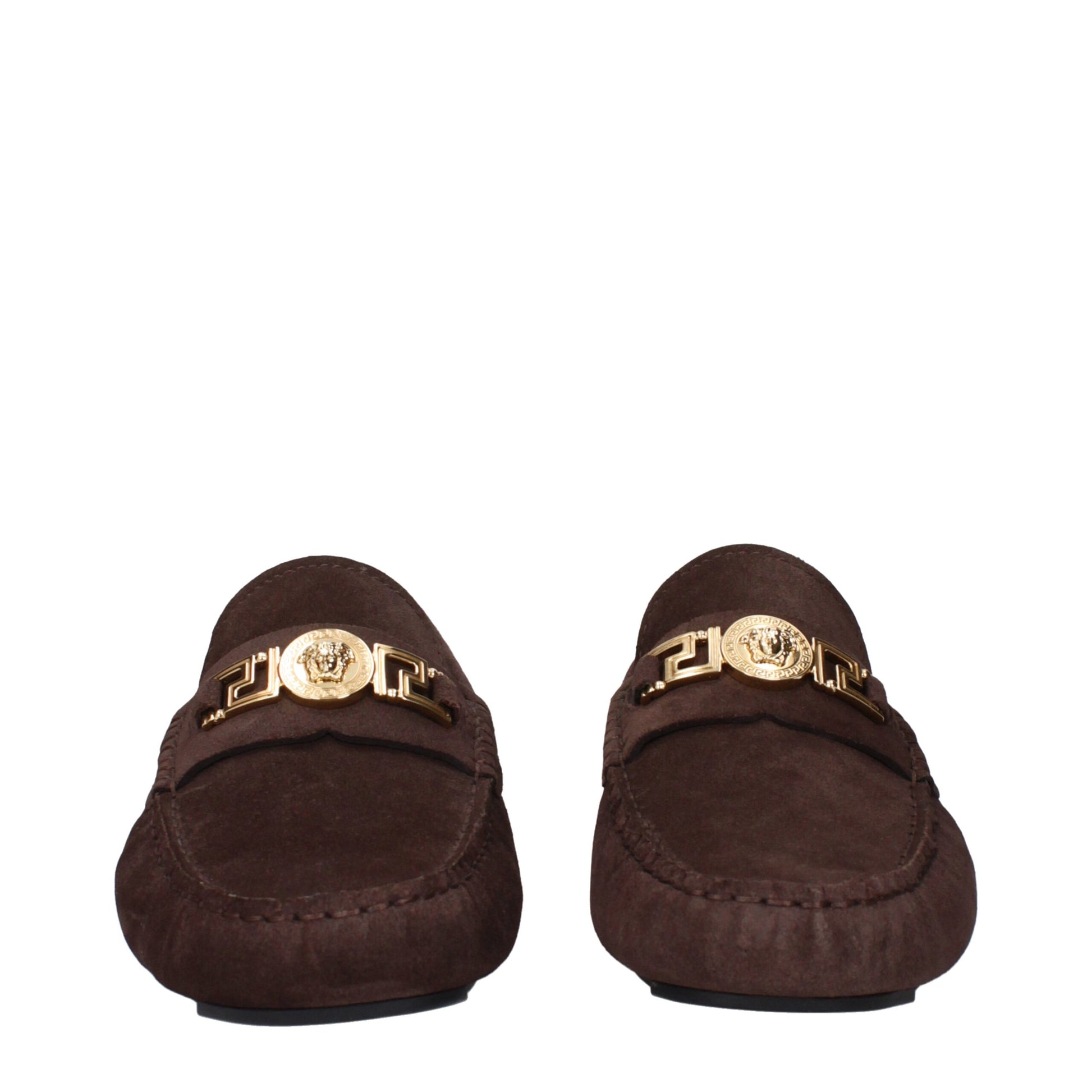 Brown Leather Slip-On Loafers