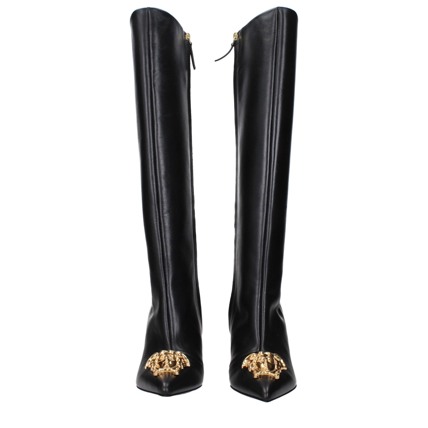 Bota de piel negra