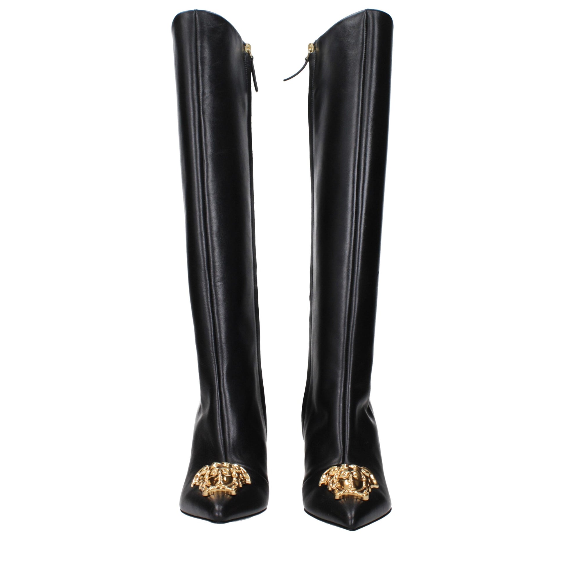 Bota de piel negra