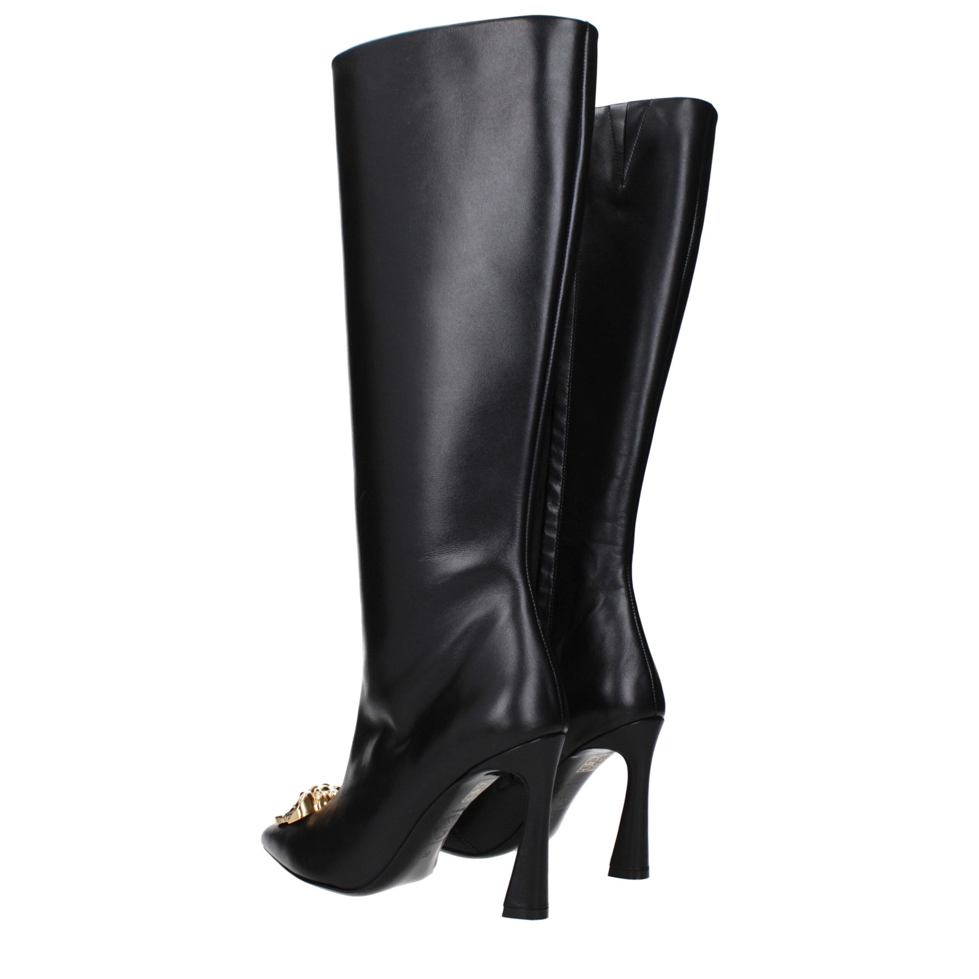 Bota de piel negra