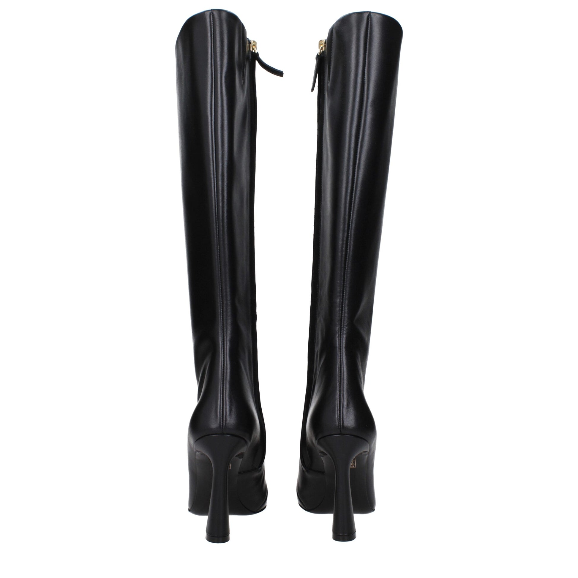 Bota de piel negra