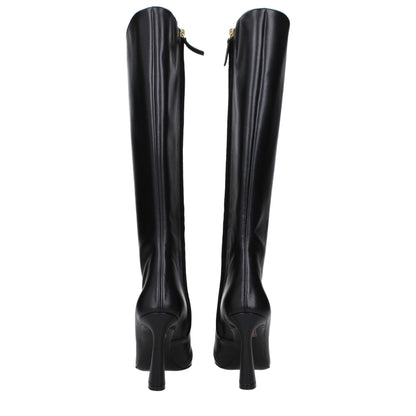 Bota de piel negra