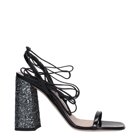 Black Leather Sandal