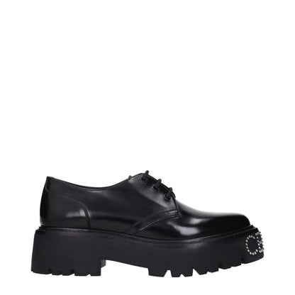 Black Leather Oxfords And Derby