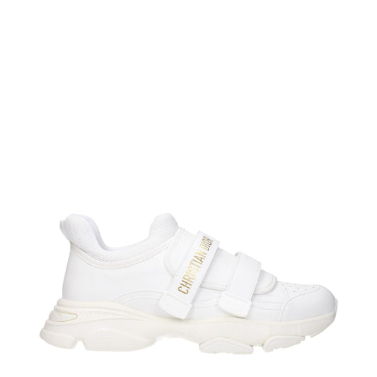White Leather Athletic Sneakers