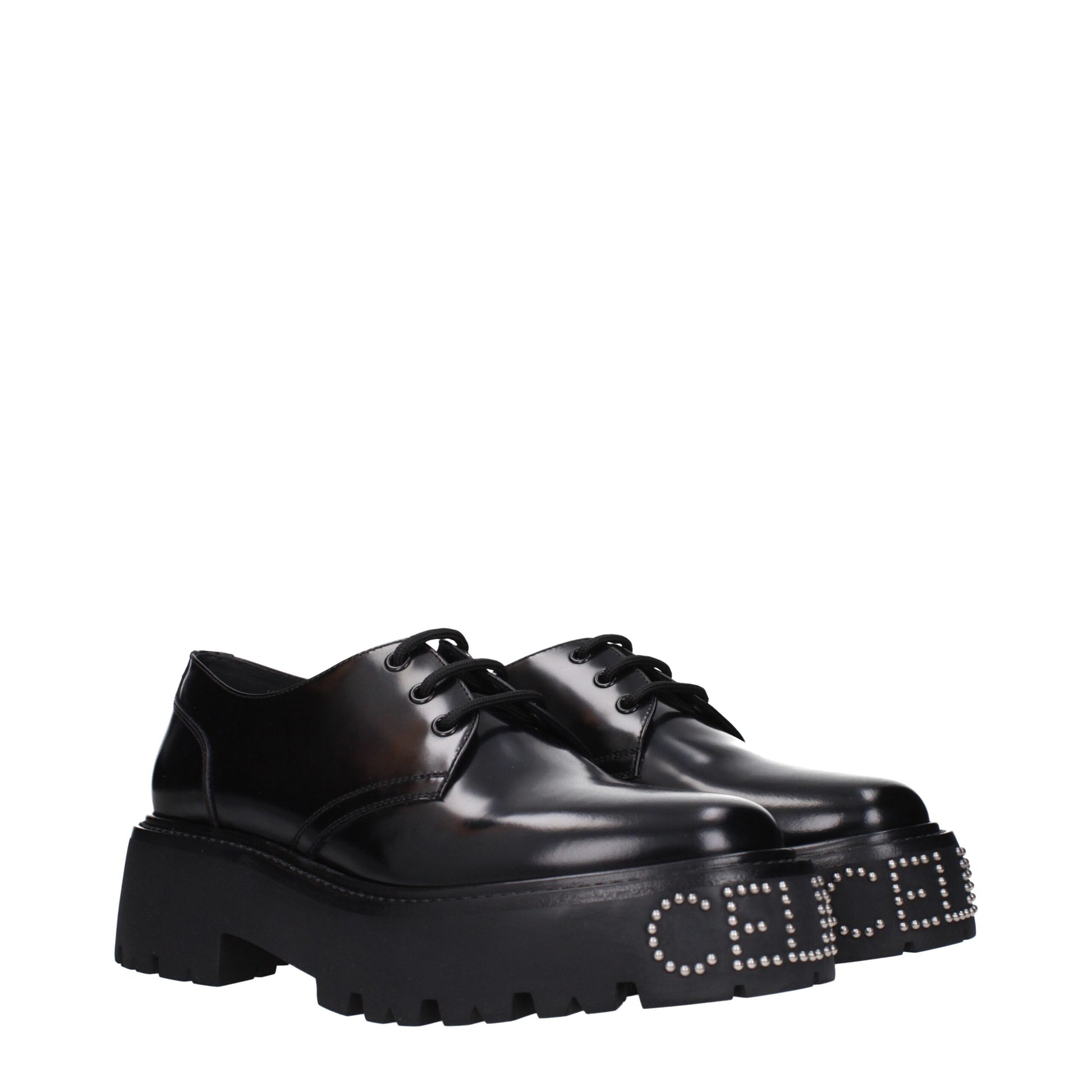 Black Leather Oxfords And Derby