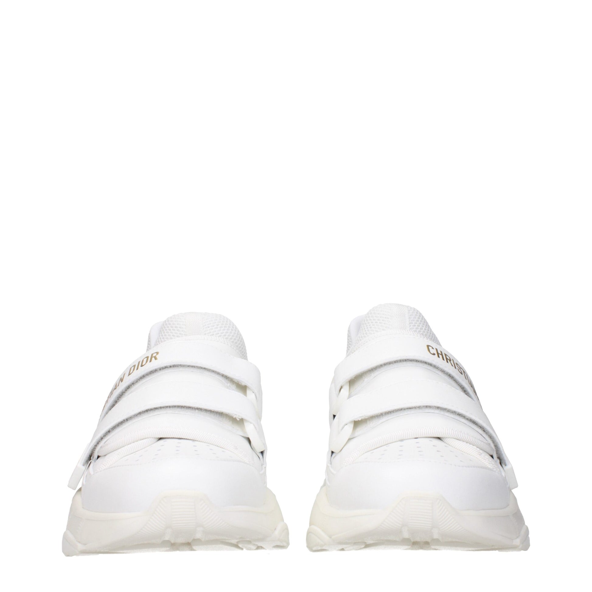 White Leather Athletic Sneakers