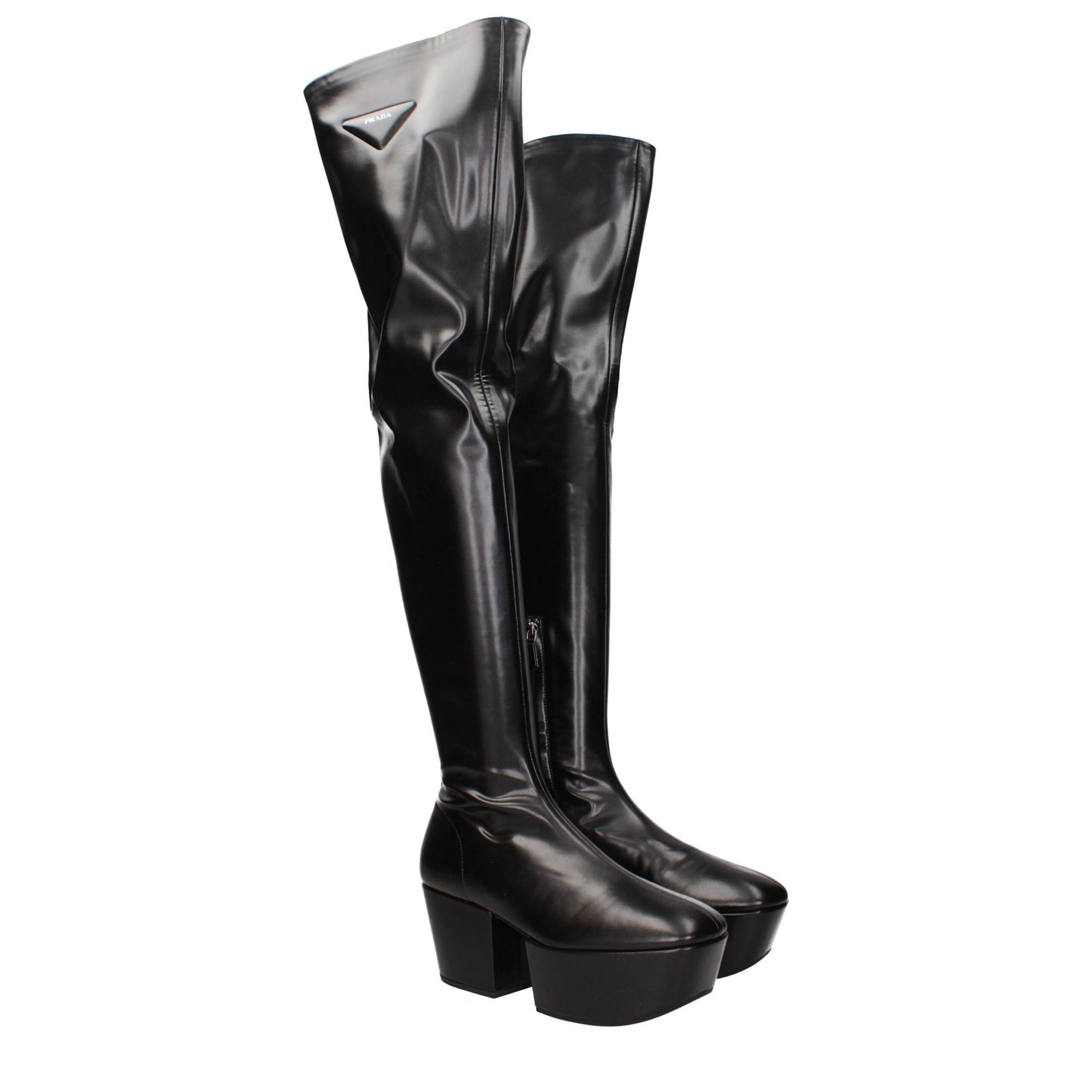Bota de piel negra