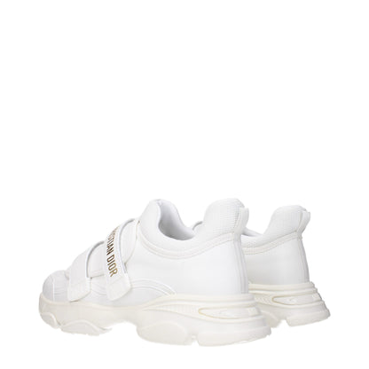 White Leather Athletic Sneakers