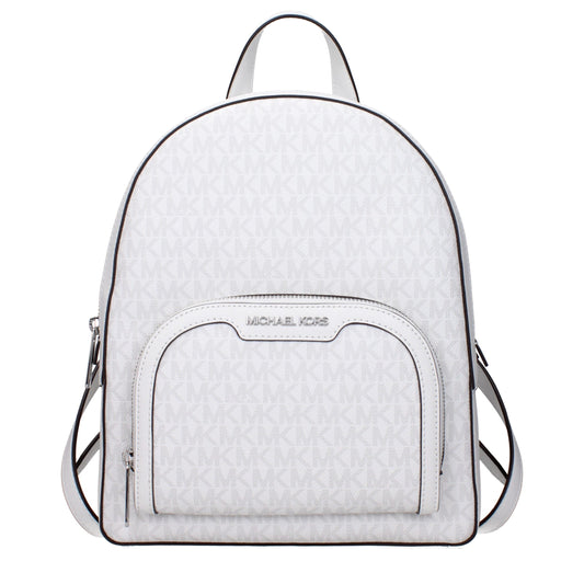 White Fabric Backpack