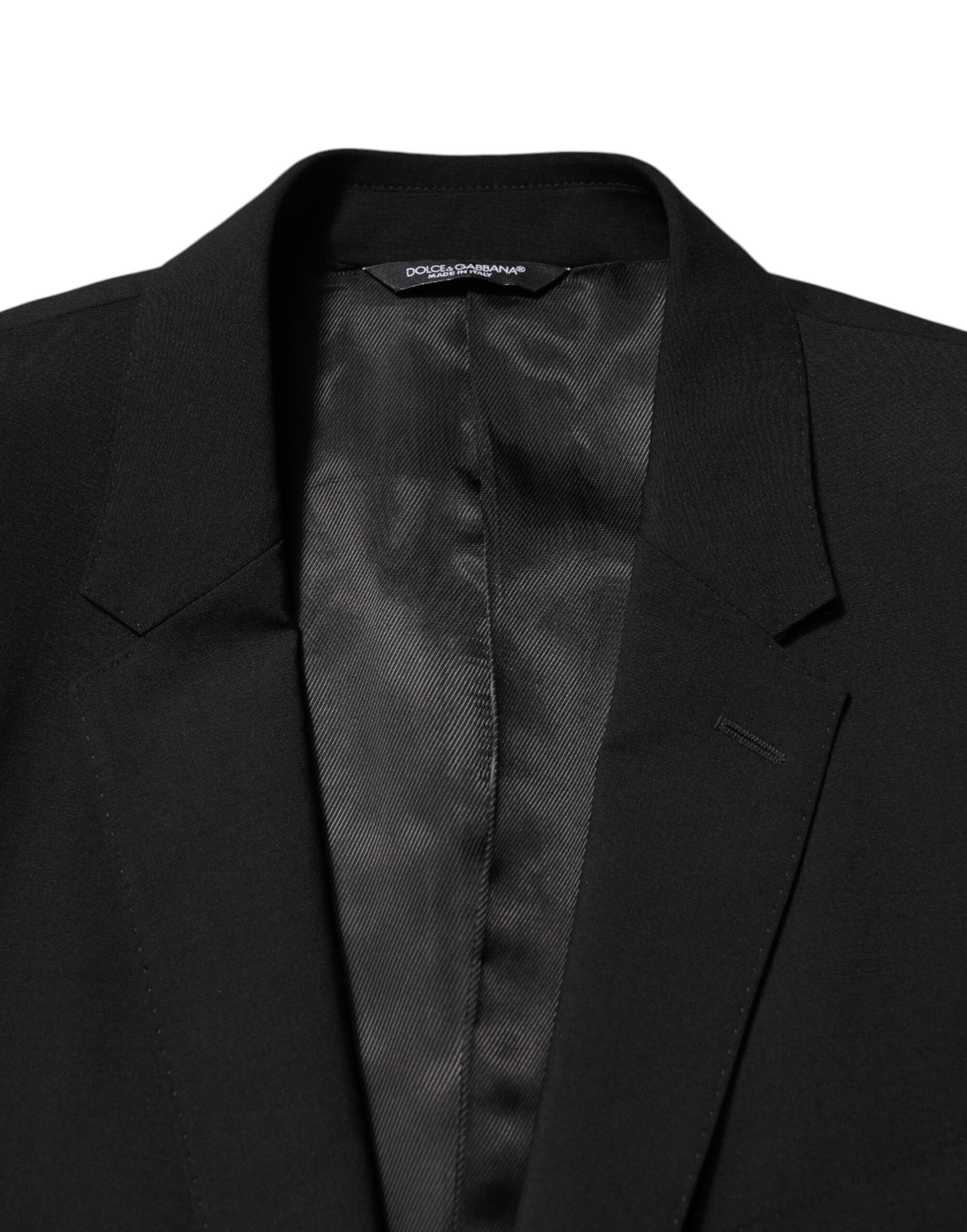 Black Wool Single Breasted Men Coat Blazer