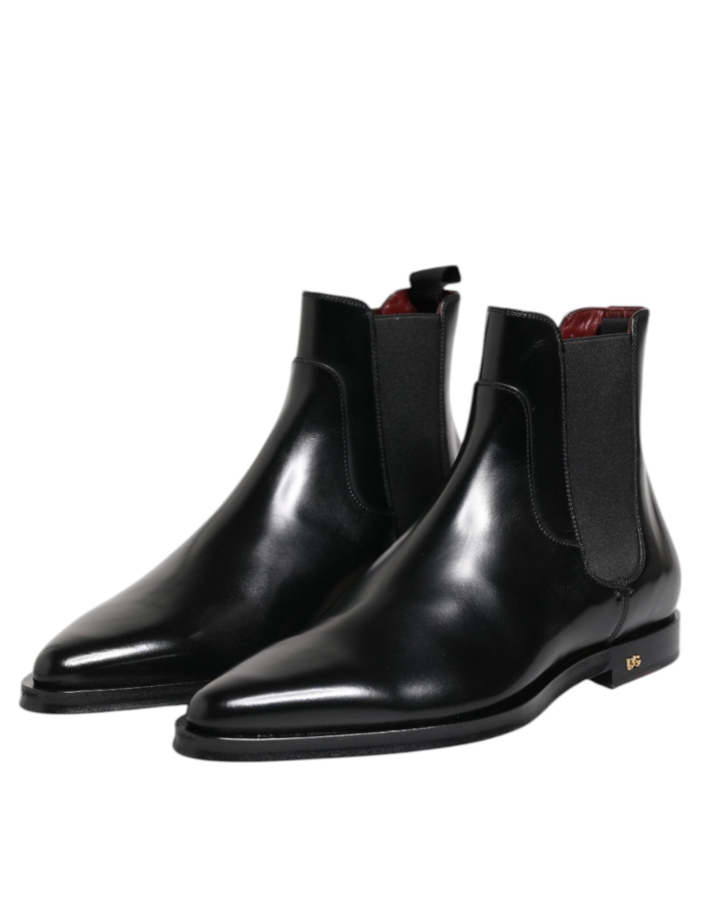 Black Leather MILLENIALS Mid Calf Boots Shoes