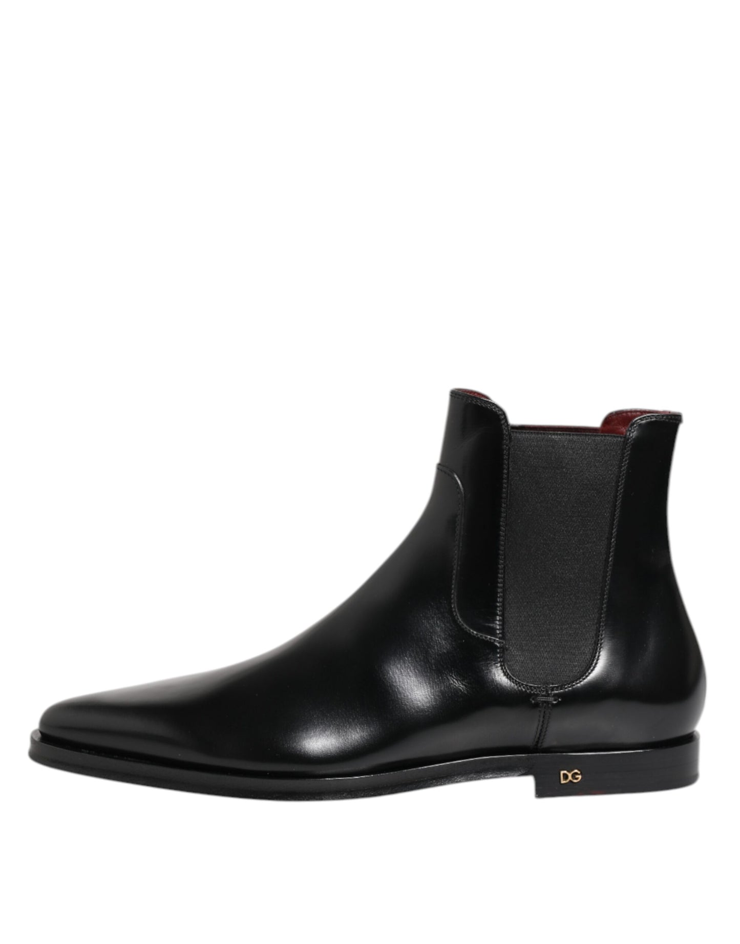 Black Leather MILLENIALS Mid Calf Boots Shoes