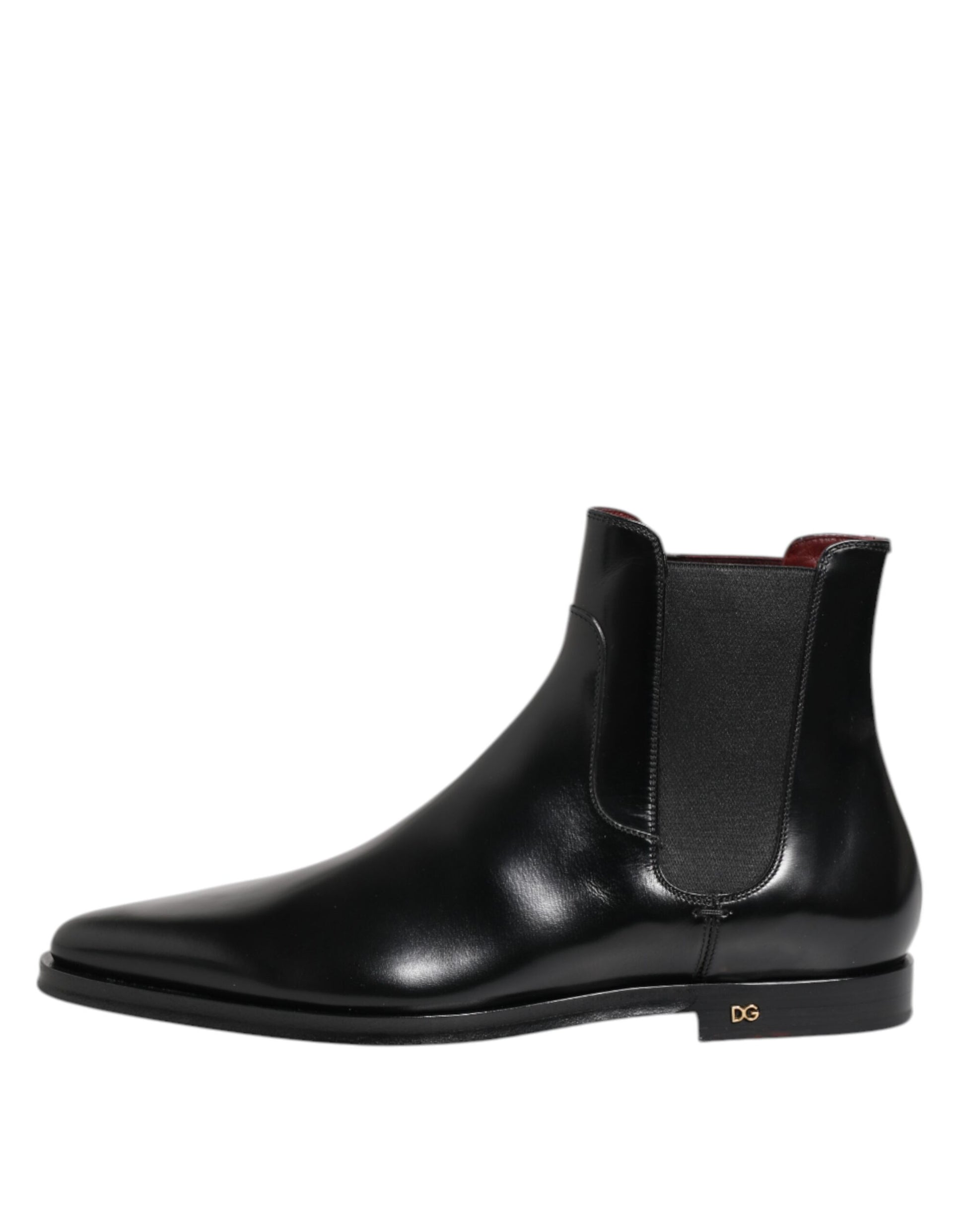 Black Leather MILLENIALS Mid Calf Boots Shoes