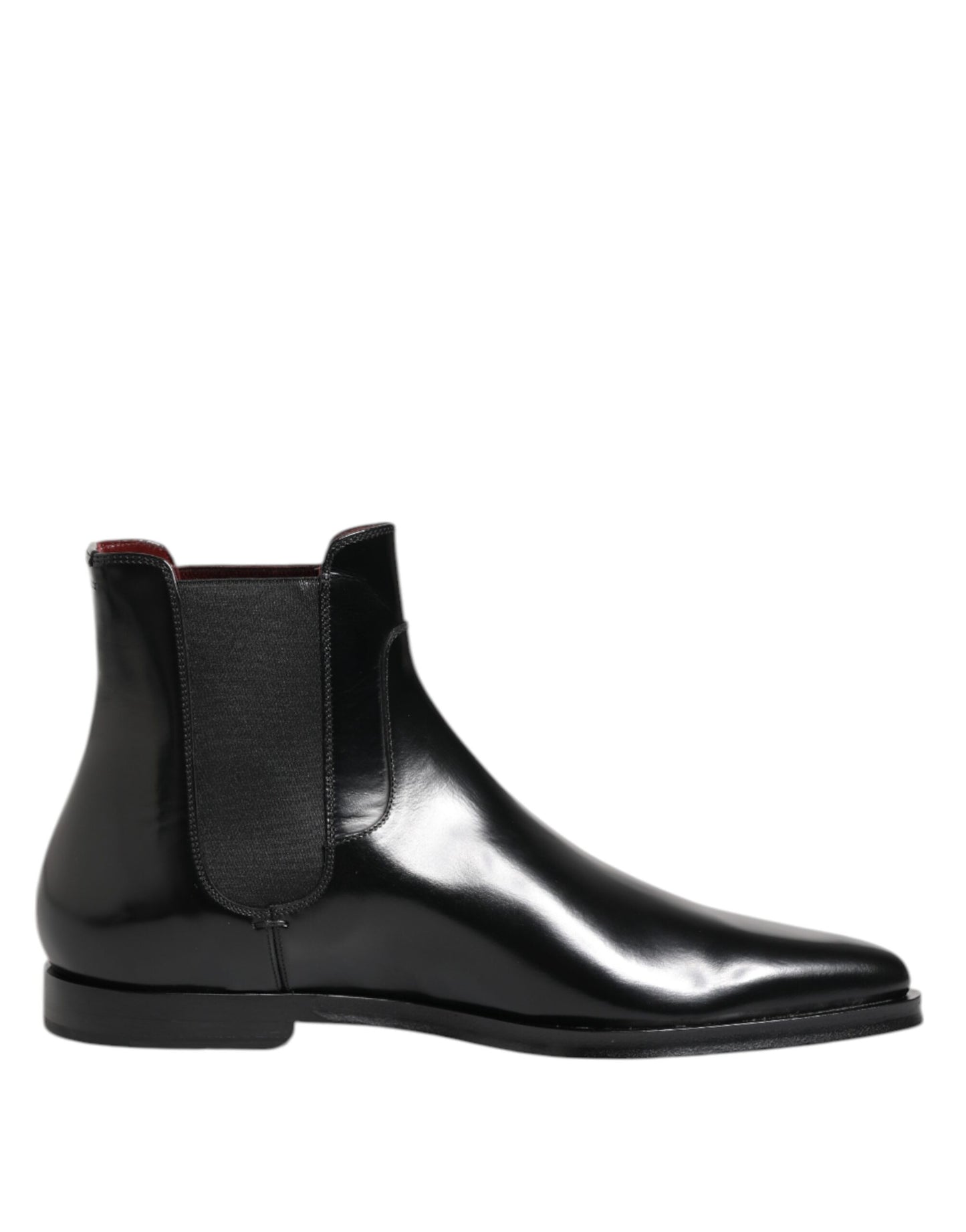 Black Leather MILLENIALS Mid Calf Boots Shoes