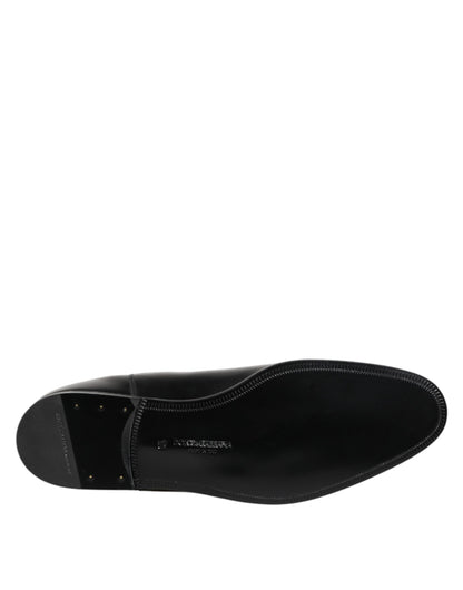 Black Chelsea Slip On Mid Calf Boots Shoes