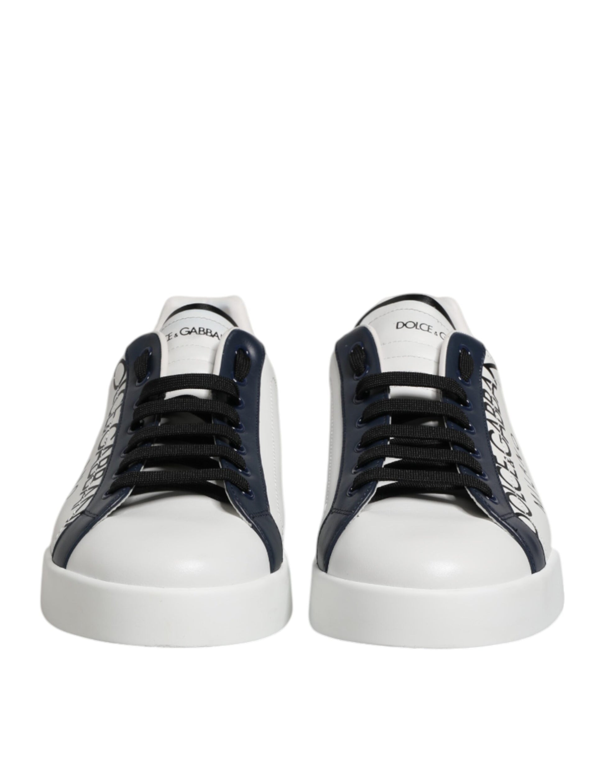 White Blue Crown Low Top Men Sneakers Shoes