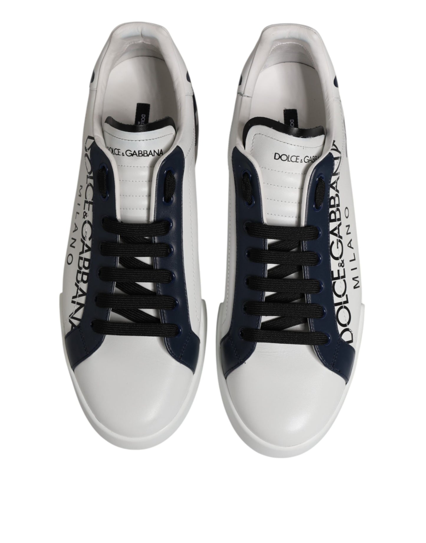 White Blue Crown Low Top Men Sneakers Shoes