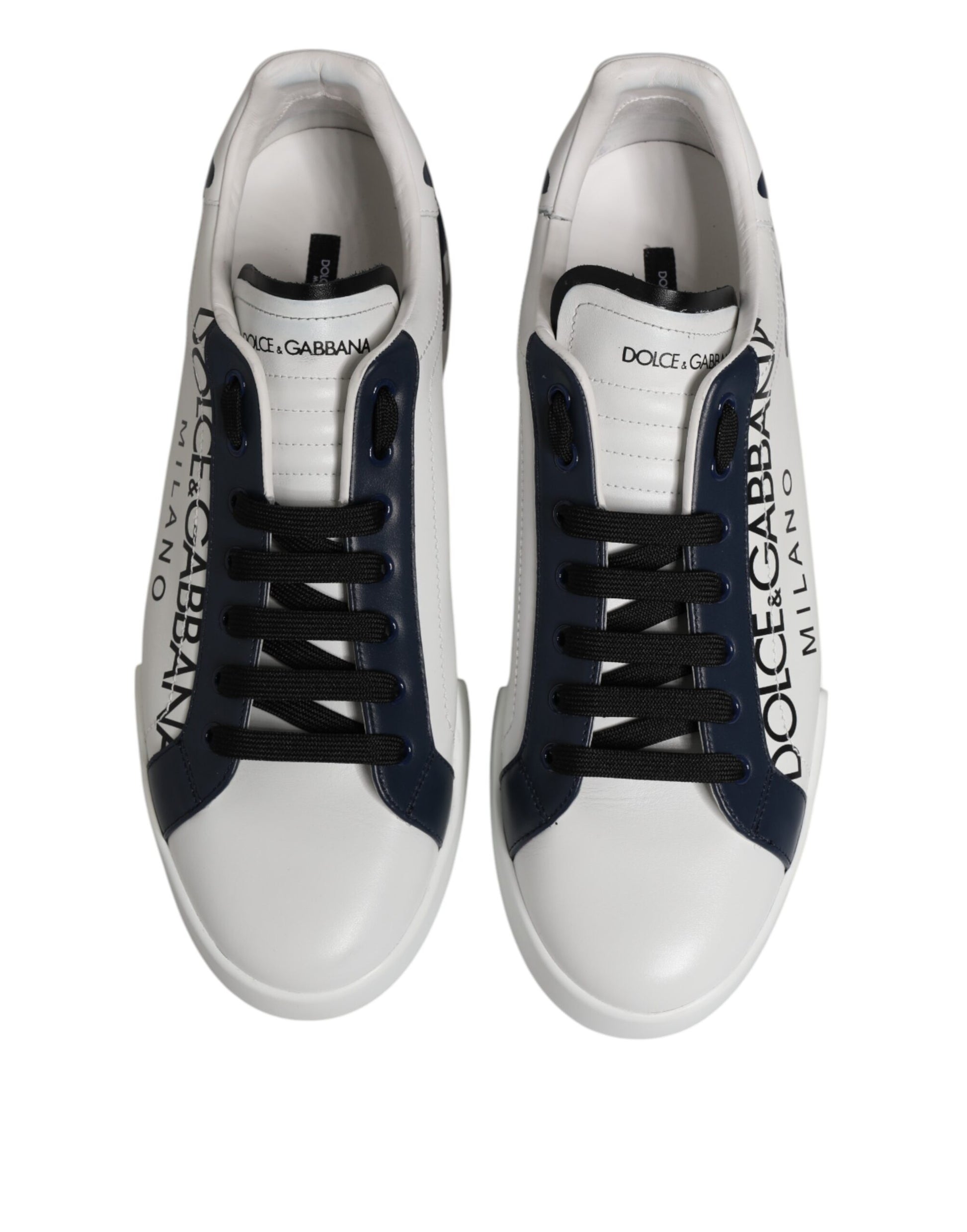 White Blue Crown Low Top Men Sneakers Shoes