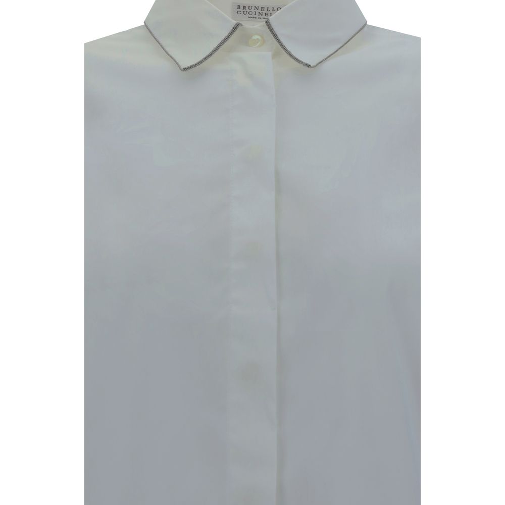 Shirt with iconic jewelry details