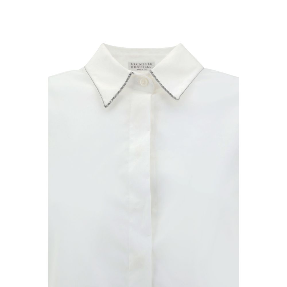 Shirt with iconic jewelry details
