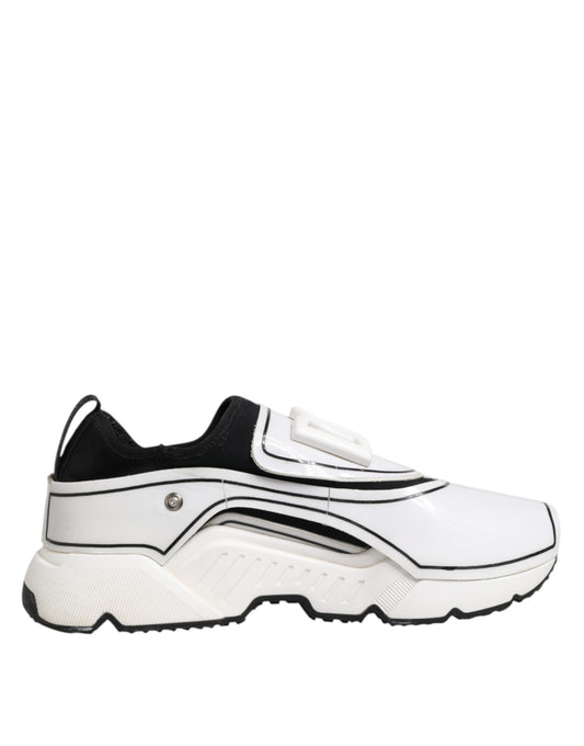White Black Logo Plaque Daymaster Men Sneakers Shoes