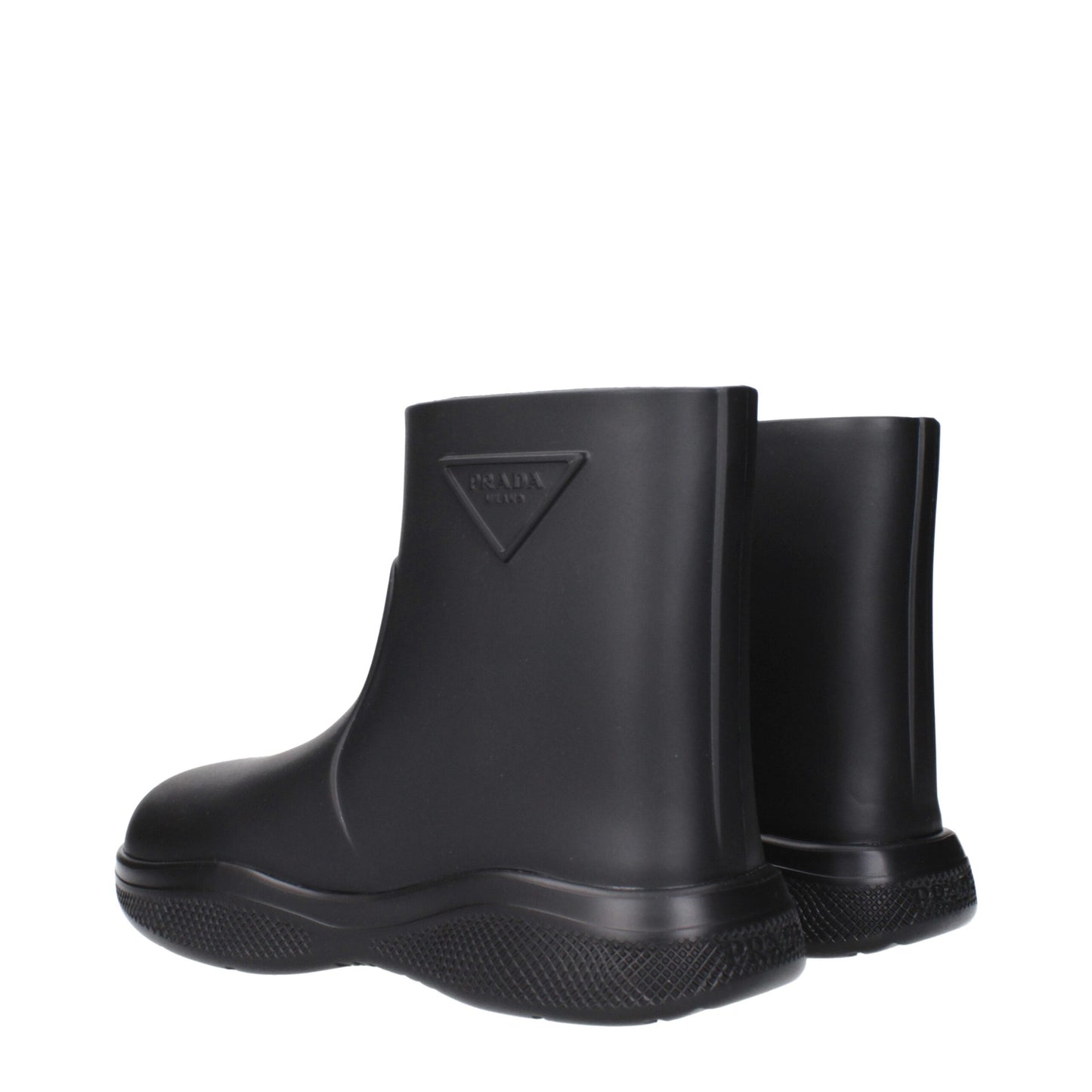 Black Cotton Ankle Boots