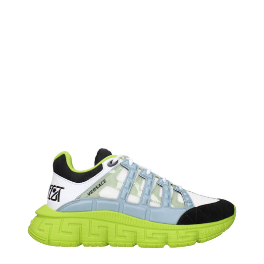 White Fabric Sneakers