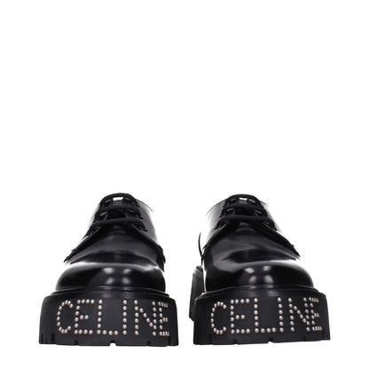 Black Leather Oxfords And Derbies
