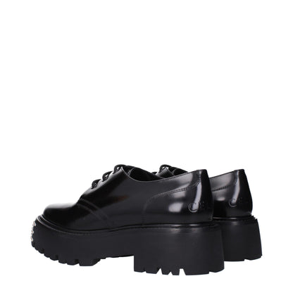 Black Leather Oxfords And Derbies