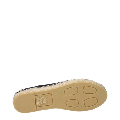 Black Fabric Espadrilles