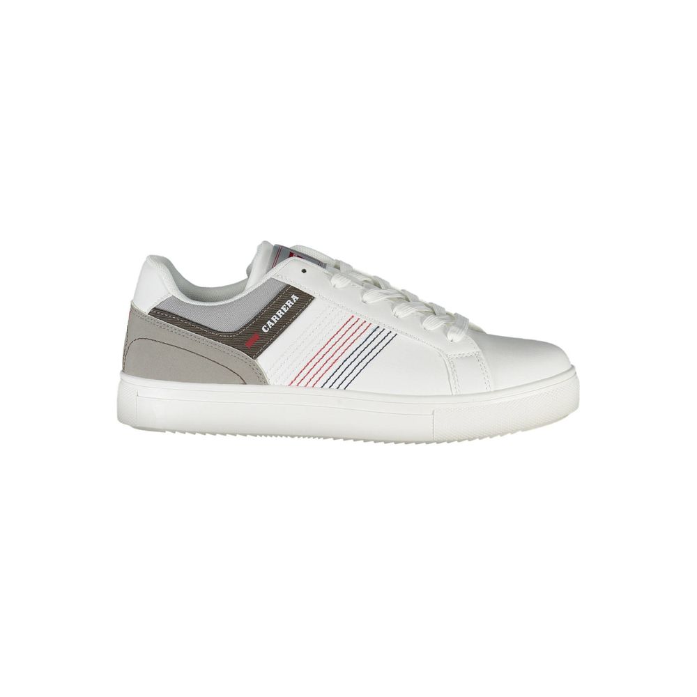 White Polyester Sneaker
