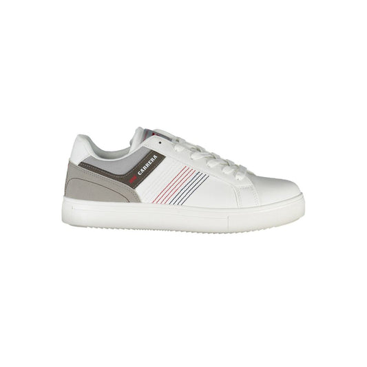White Polyester Sneaker