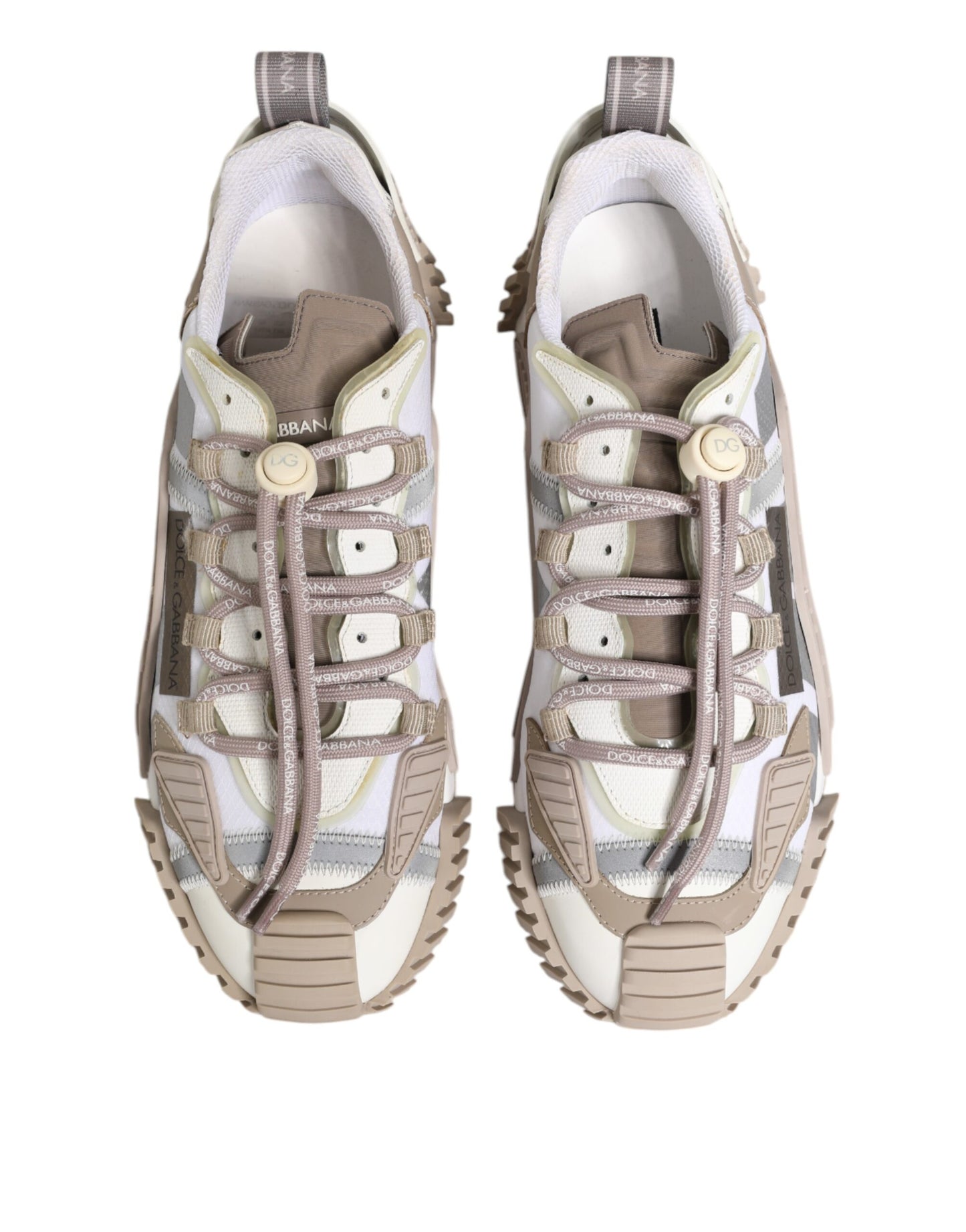 White Beige Leather Low Top NS1 Sneakers Shoes