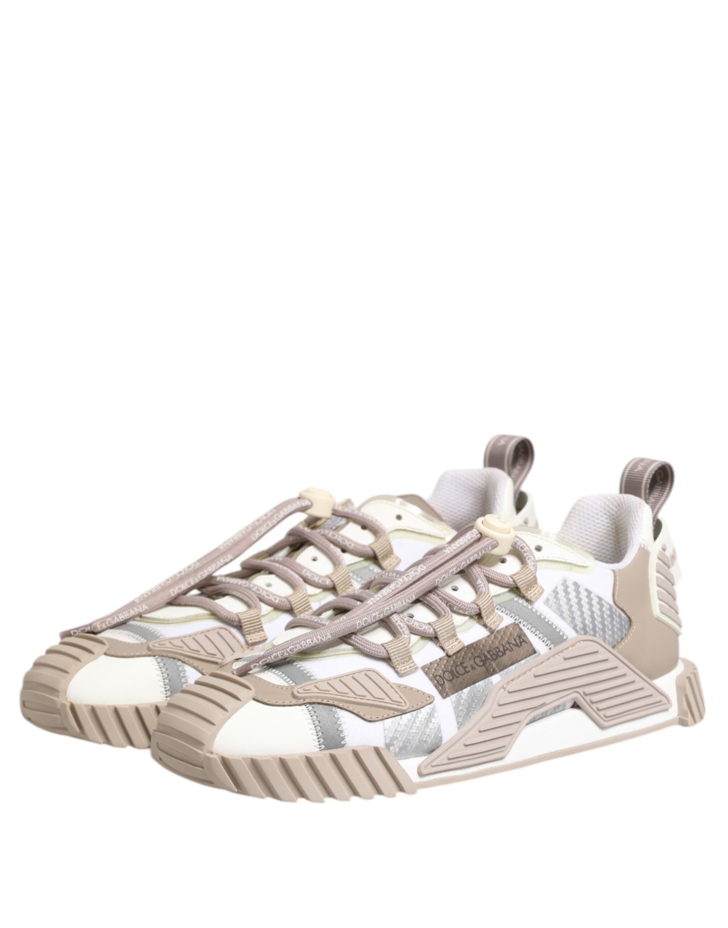 White Beige Leather Low Top NS1 Sneakers Shoes