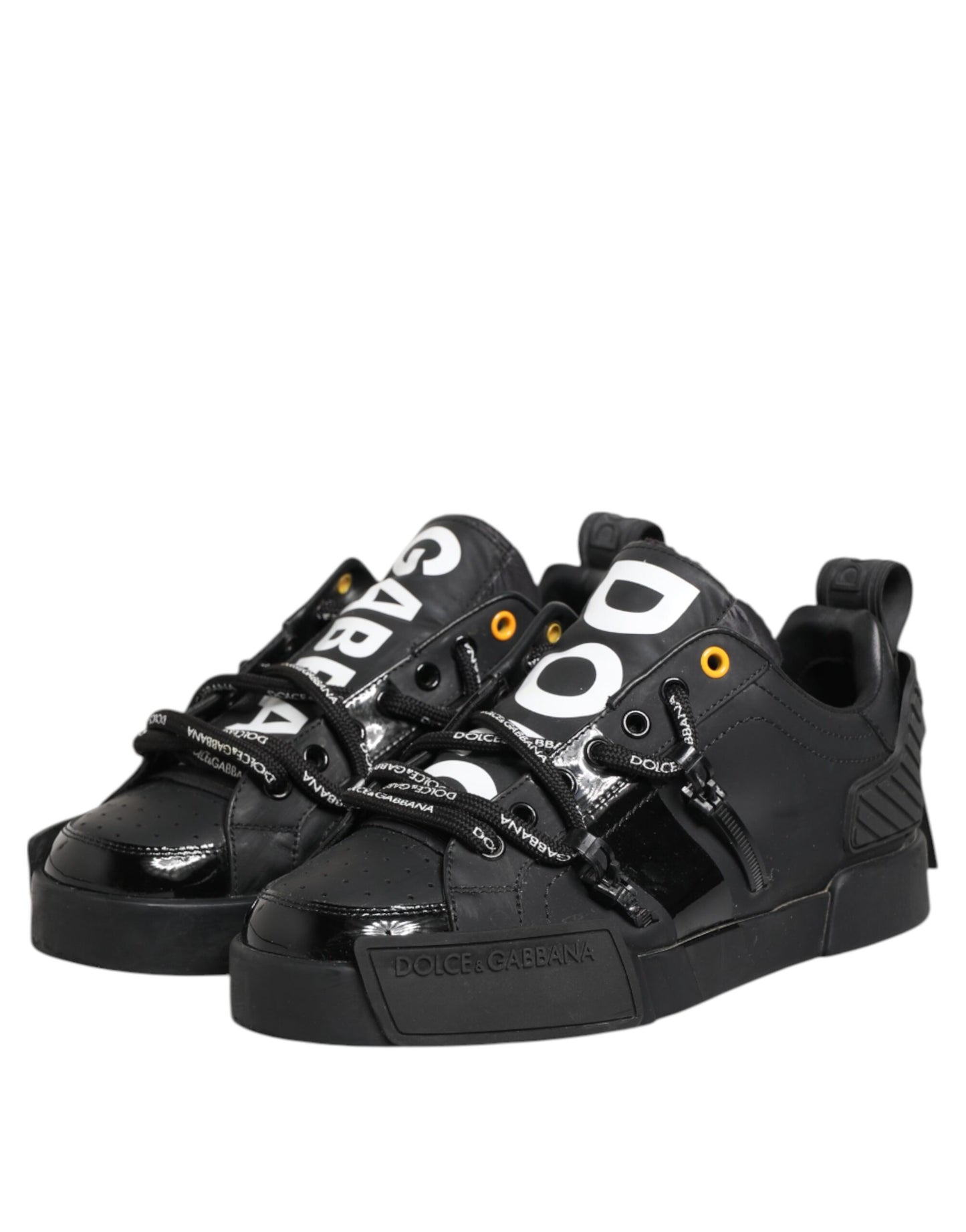 Black Portofino Low Top Men Sneakers Shoes