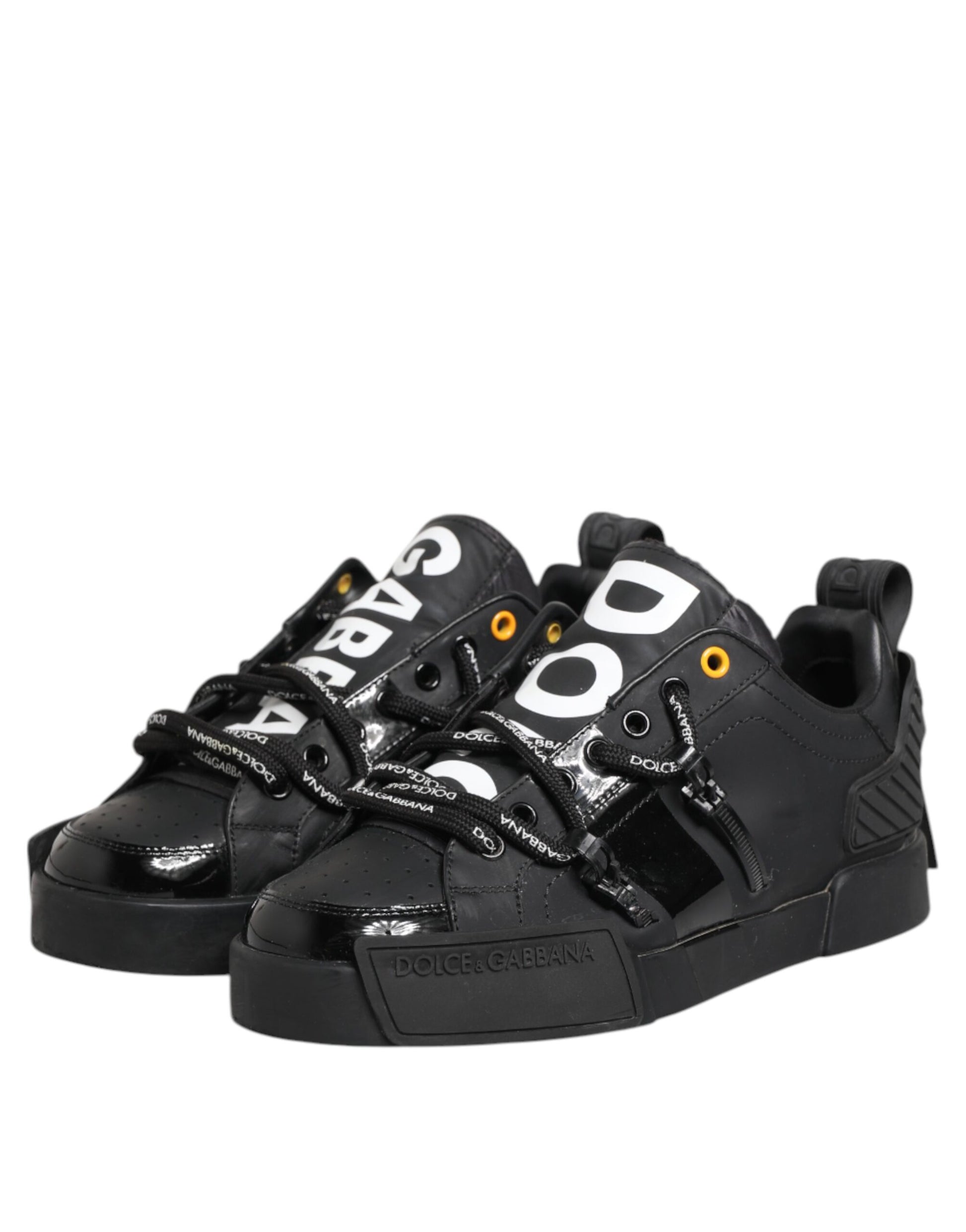 Black Portofino Low Top Men Sneakers Shoes
