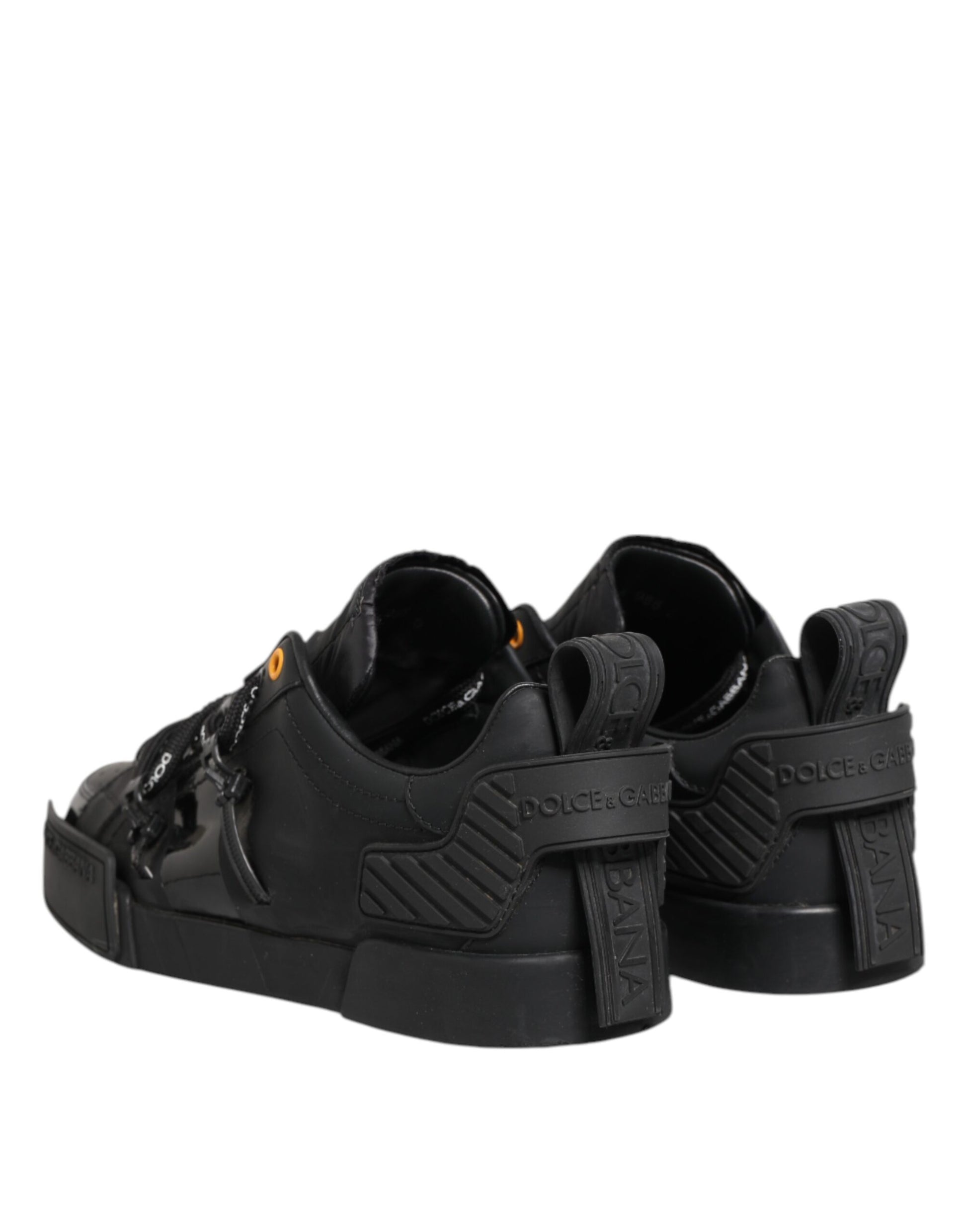Black Portofino Low Top Men Sneakers Shoes